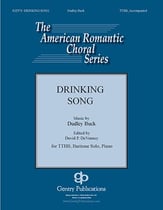 Drinking Song TTBB choral sheet music cover